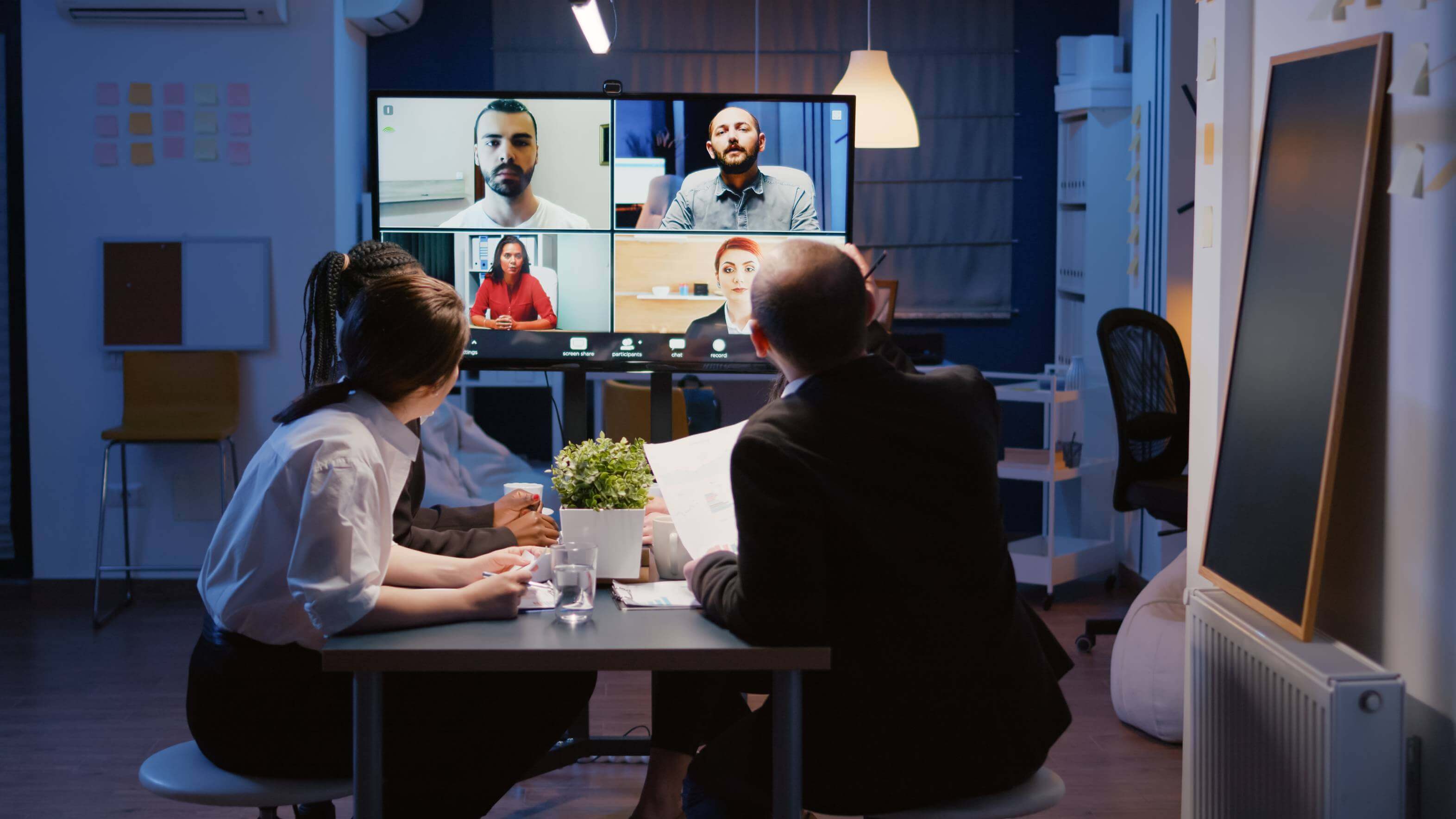 Dedicated software development team collaborating on a healthtech project